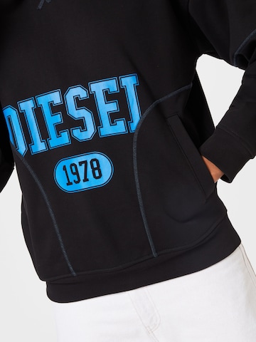 DIESEL Sweatshirt 'S-MUSTER' in Zwart