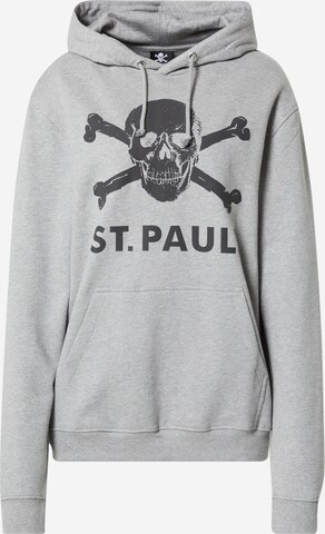FC St. Pauli Sweatshirt in Grau: front