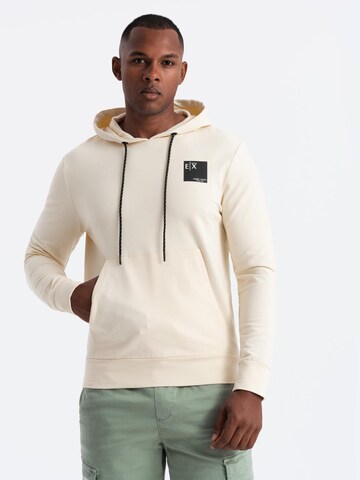 Ombre Sweatshirt 'OM-SSNZ-0162' in Beige: voorkant