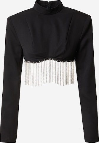 Misspap - Blusa 'Tamara' en negro: frente