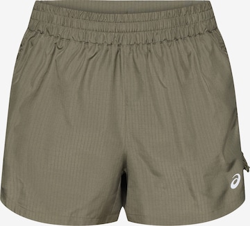 ASICS Spordipüksid 'NAGINO', värv roheline: eest vaates