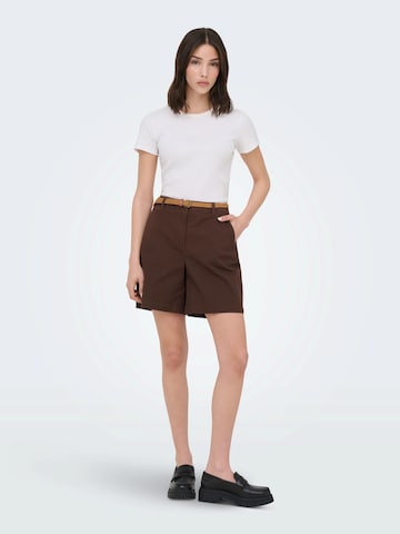 JDY Loosefit Shorts 'JDYCHICAGO' in Braun