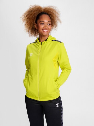 Hummel Sportssweatjakke 'AUTHENTIC PL' i gul: forside