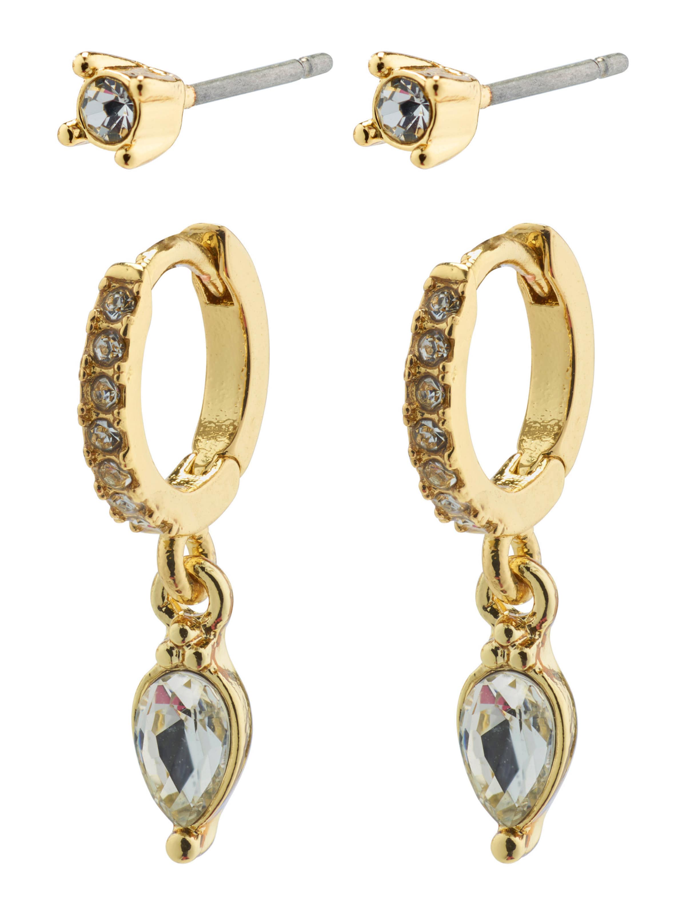 Pilgrim Earrings 'ELZA' in Gold: front