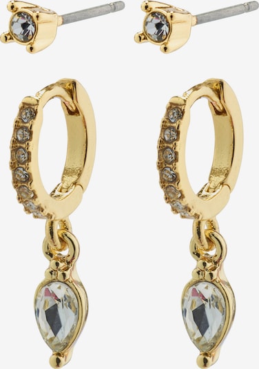 Pilgrim Earrings 'ELZA' in Gold / Transparent, Item view