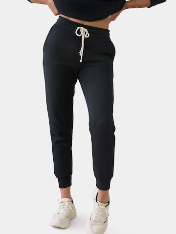 Regular Pantalon Ombre en noir