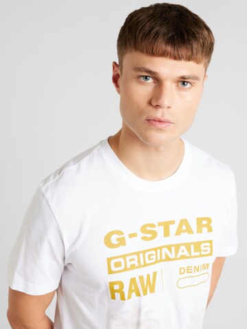 G-Star RAW T-Shirt 'Palm' in Weiß