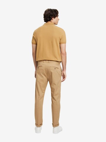 Coupe slim Pantalon chino ESPRIT en beige