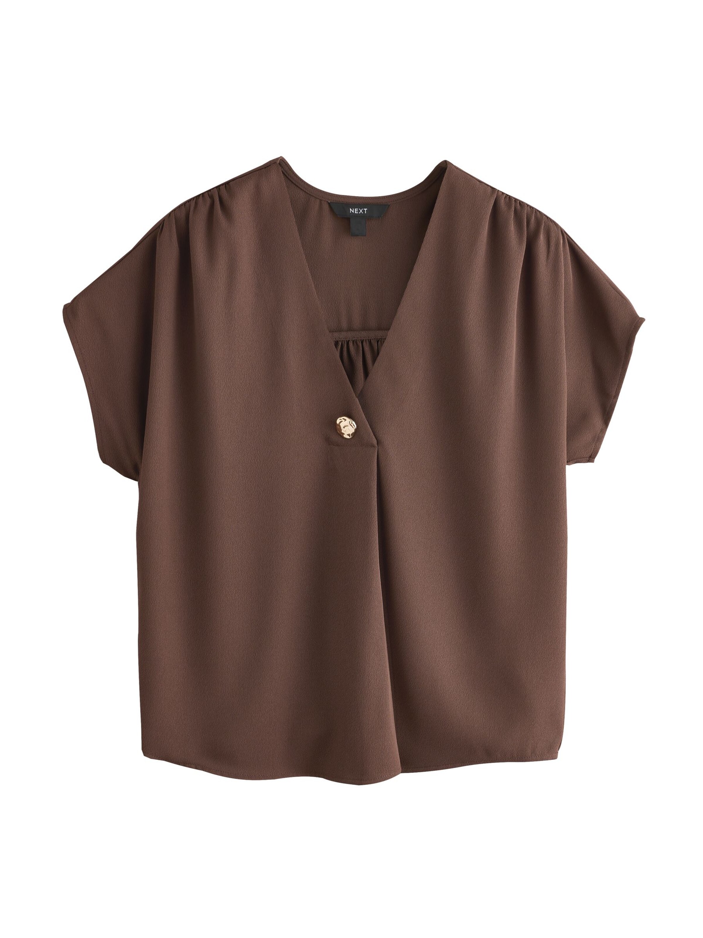 Next Blouse in Bruin: voorkant