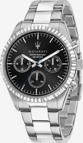 Montre à affichage analogique 'Competizione' Maserati en argent : devant