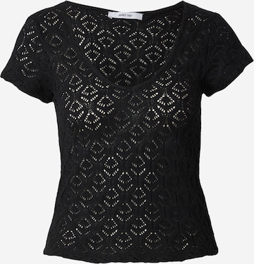 melns ABOUT YOU Džemperis 'Elmira': no priekšpuses