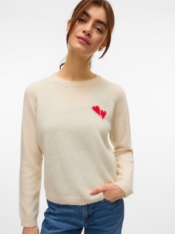 Pull-over 'BAM' VERO MODA en beige