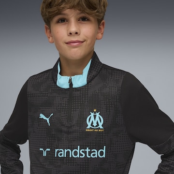 PUMA Sportief sweatshirt 'Olympique De Marseille' in Zwart