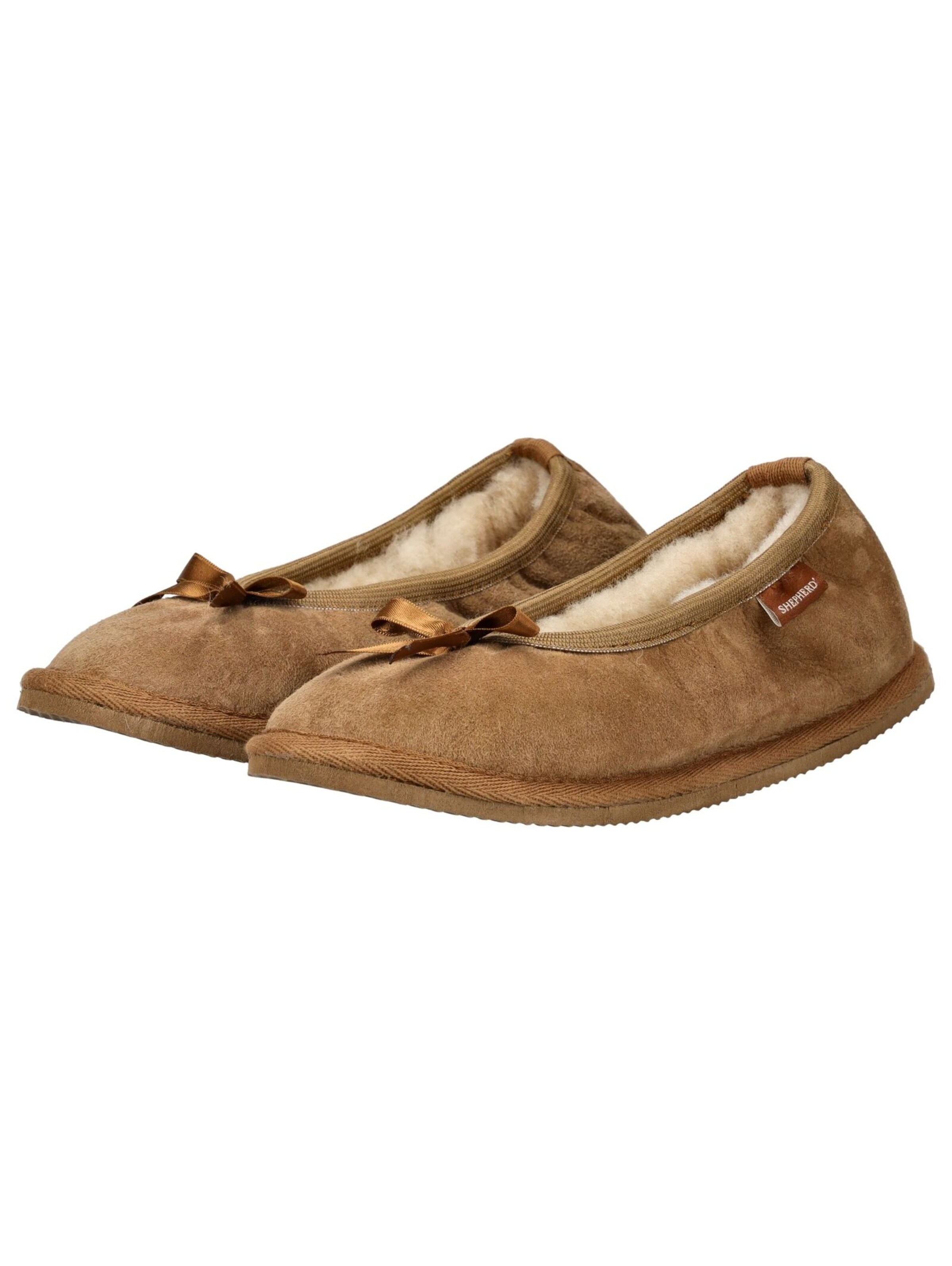 SHEPHERD Huisschoenen in Bruin