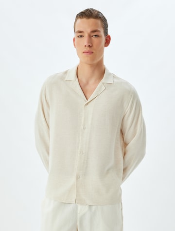 Koton Regular Fit Hemd in Beige: Vorderseite