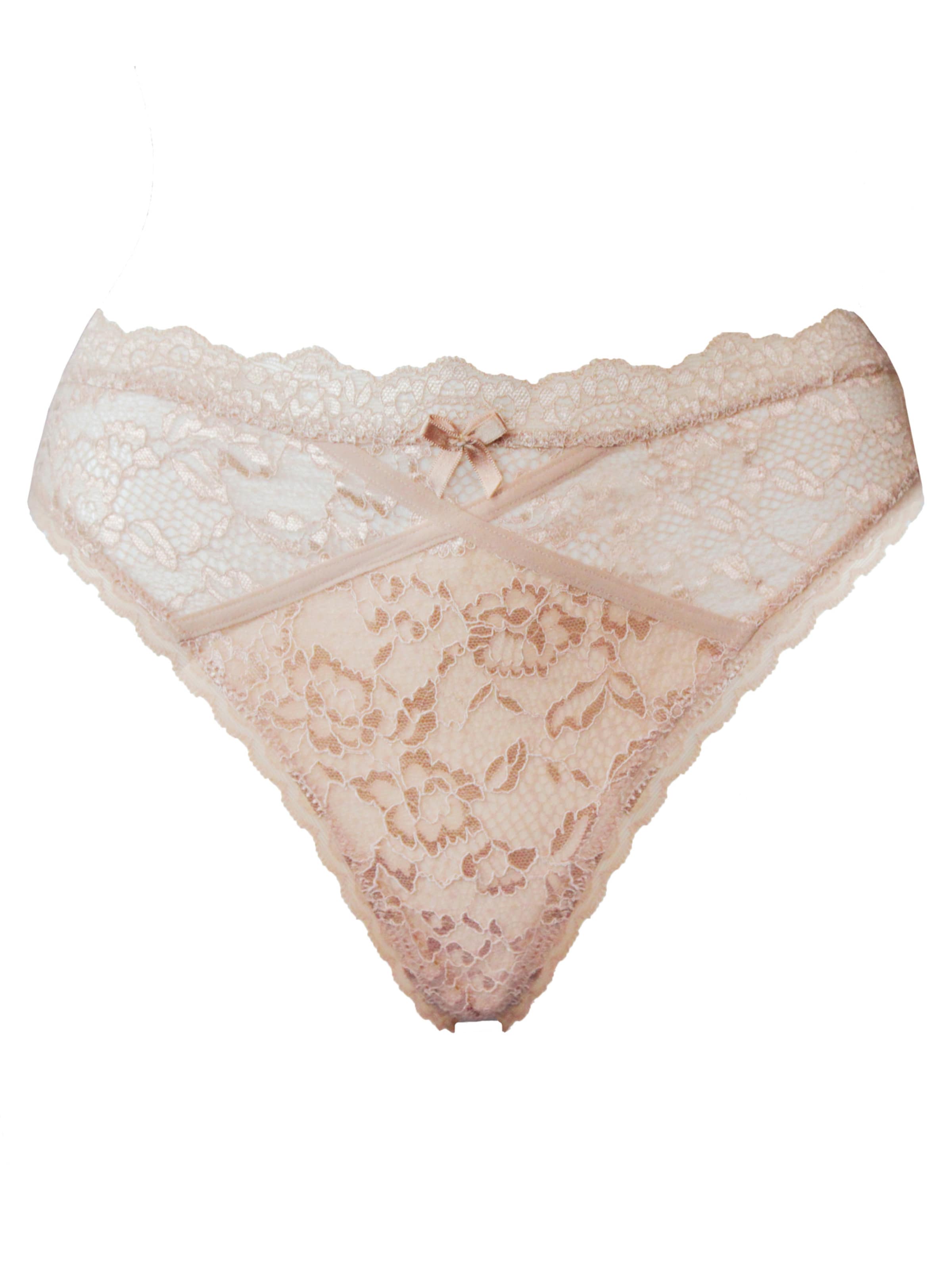 SugarShape Slip 'Eliana Velvet' in Beige: voorkant