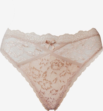 SugarShape Slip 'Eliana Velvet' in Beige: predná strana