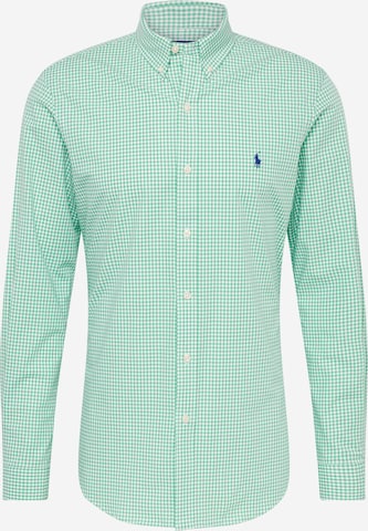 Coupe regular Chemise Polo Ralph Lauren en vert : devant