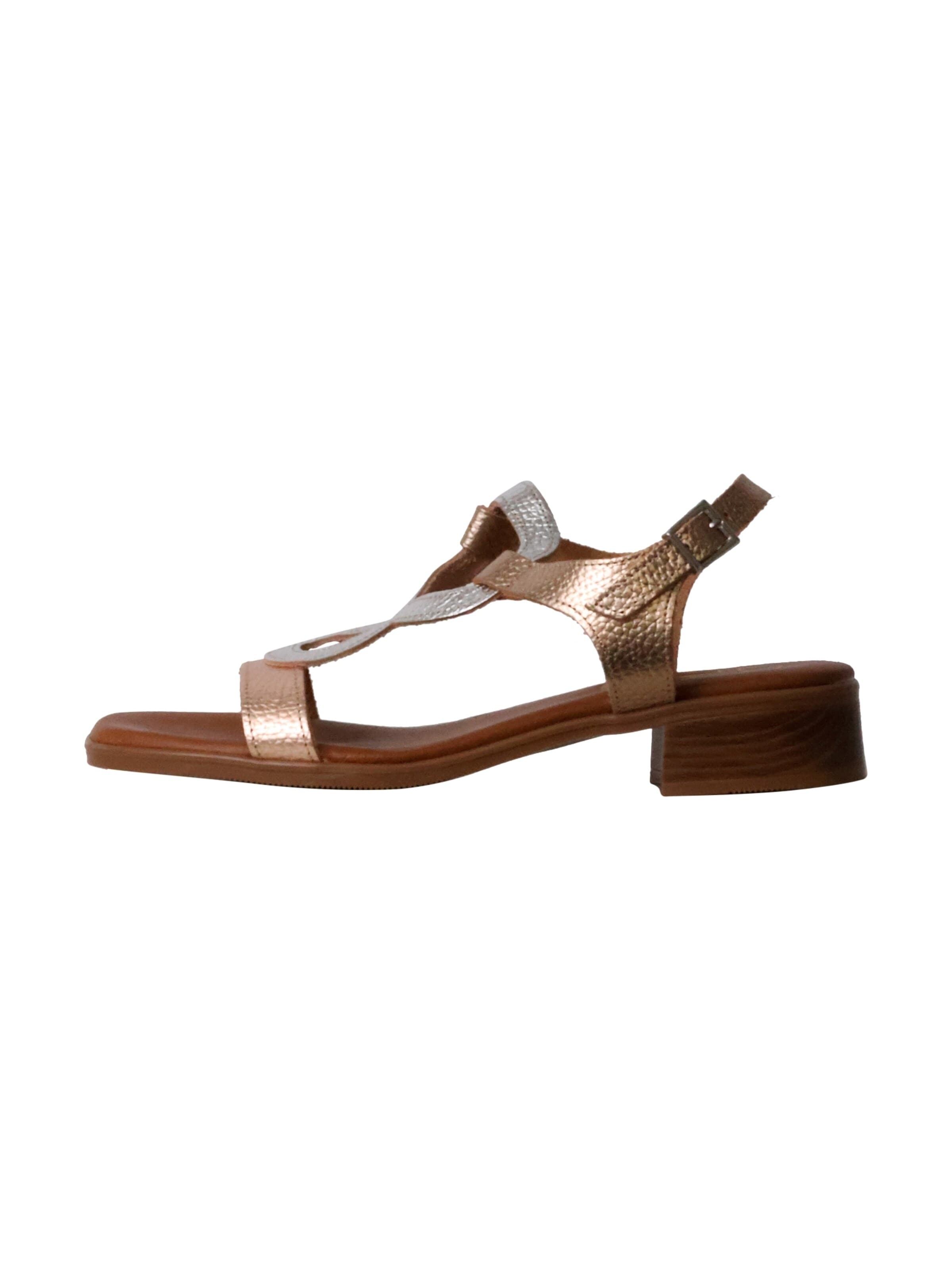 Oh my Sandals Sandały 'Ledersandalen' w kolorze różowy