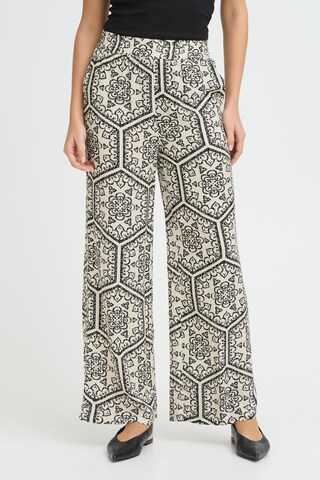 Regular Pantalon 'OLINE' Fransa en beige : devant