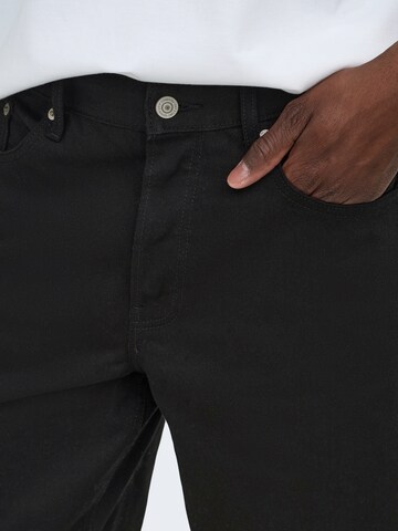 Only & Sons Regularen Kavbojke 'ONSEdge' | črna barva