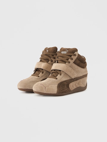 PUMA Sneakers hoog 'Speedcat Wedge' in Bruin