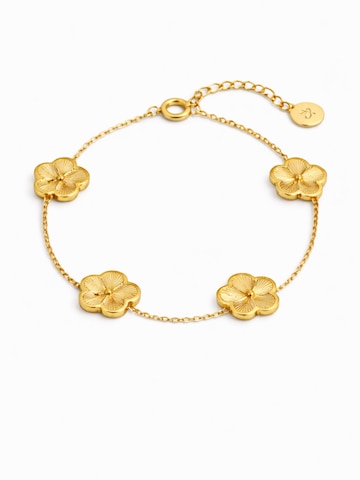 Braccialetto 'Clover Bright' di Pure Schmuck in oro: frontale