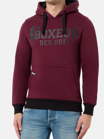 Boxeur des Rues Sweatshirt 'Hooded Sweatshirt' in Bordeaux, Item view