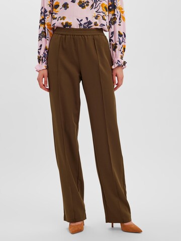 VERO MODA Обычный Штаны 'Vicky' в Коричневый: спереди