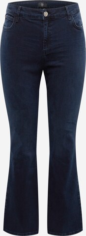 River Island Plus Flared Jeans in Blue: front