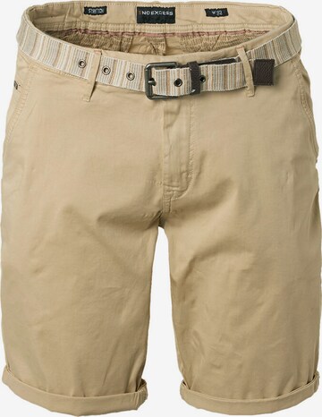 No Excess Regular Chino in Beige: voorkant