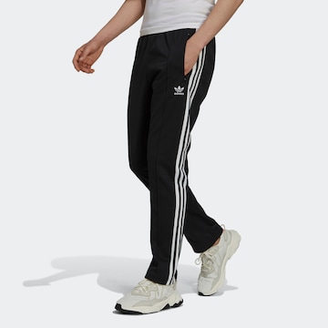 Coupe slim Pantalon 'Adicolor Classics Beckenbauer Primeblue' ADIDAS ORIGINALS en noir : devant