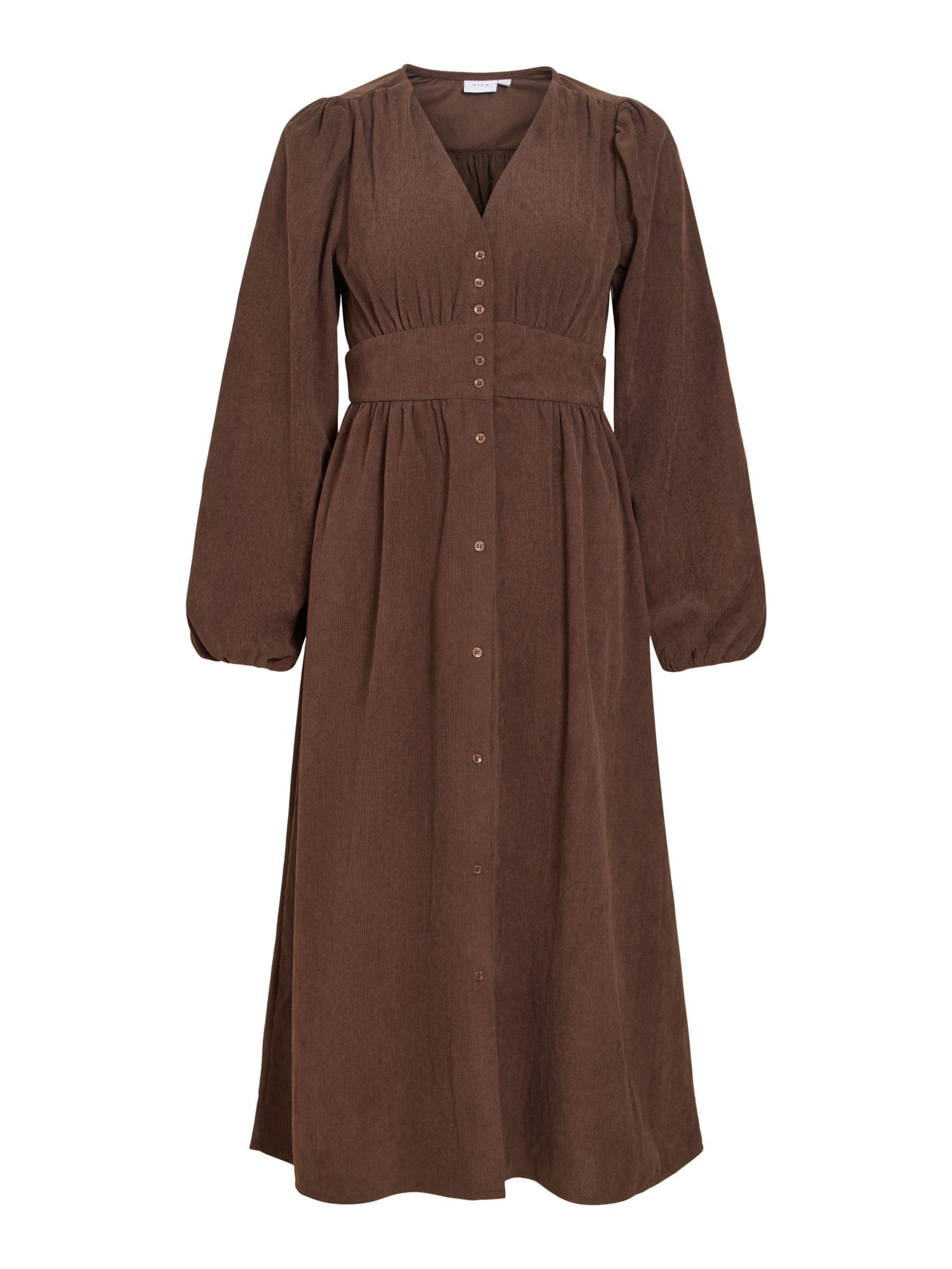 Robe 'ELSA' VILA en marron : devant
