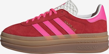 ADIDAS ORIGINALS Platform trainers 'Gazelle Bold' in Red: front