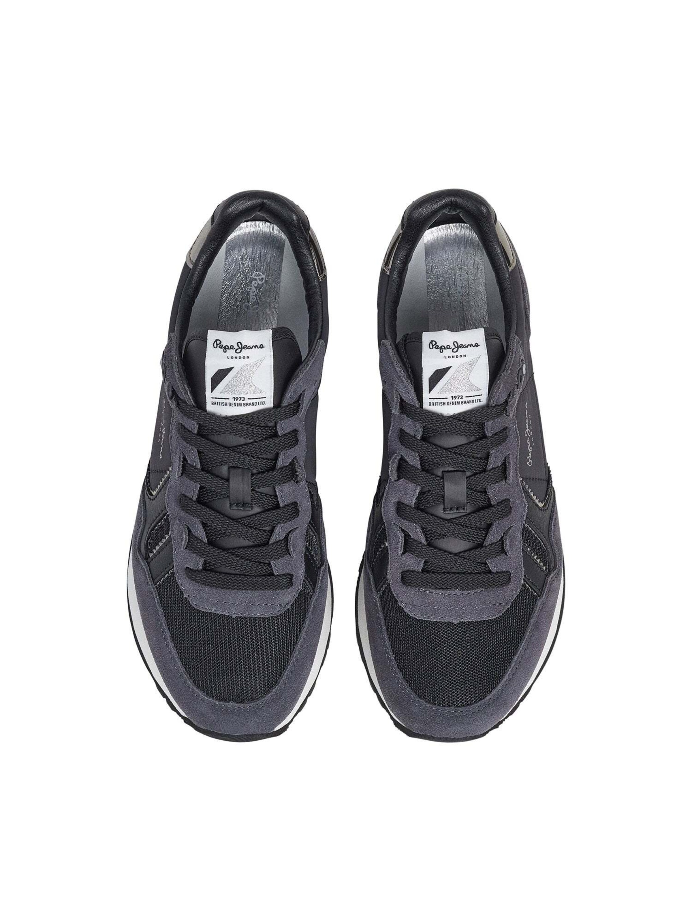 Pepe Jeans Sneaker 'Brit Mirror' in Schwarz