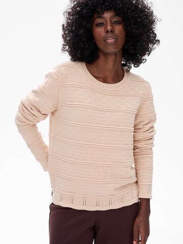 Blue Shadow Sweater in Beige