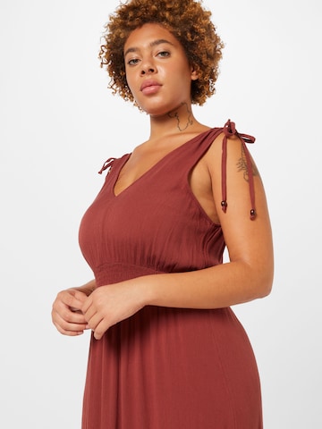 Robe d’été 'Candy' ABOUT YOU Curvy en marron