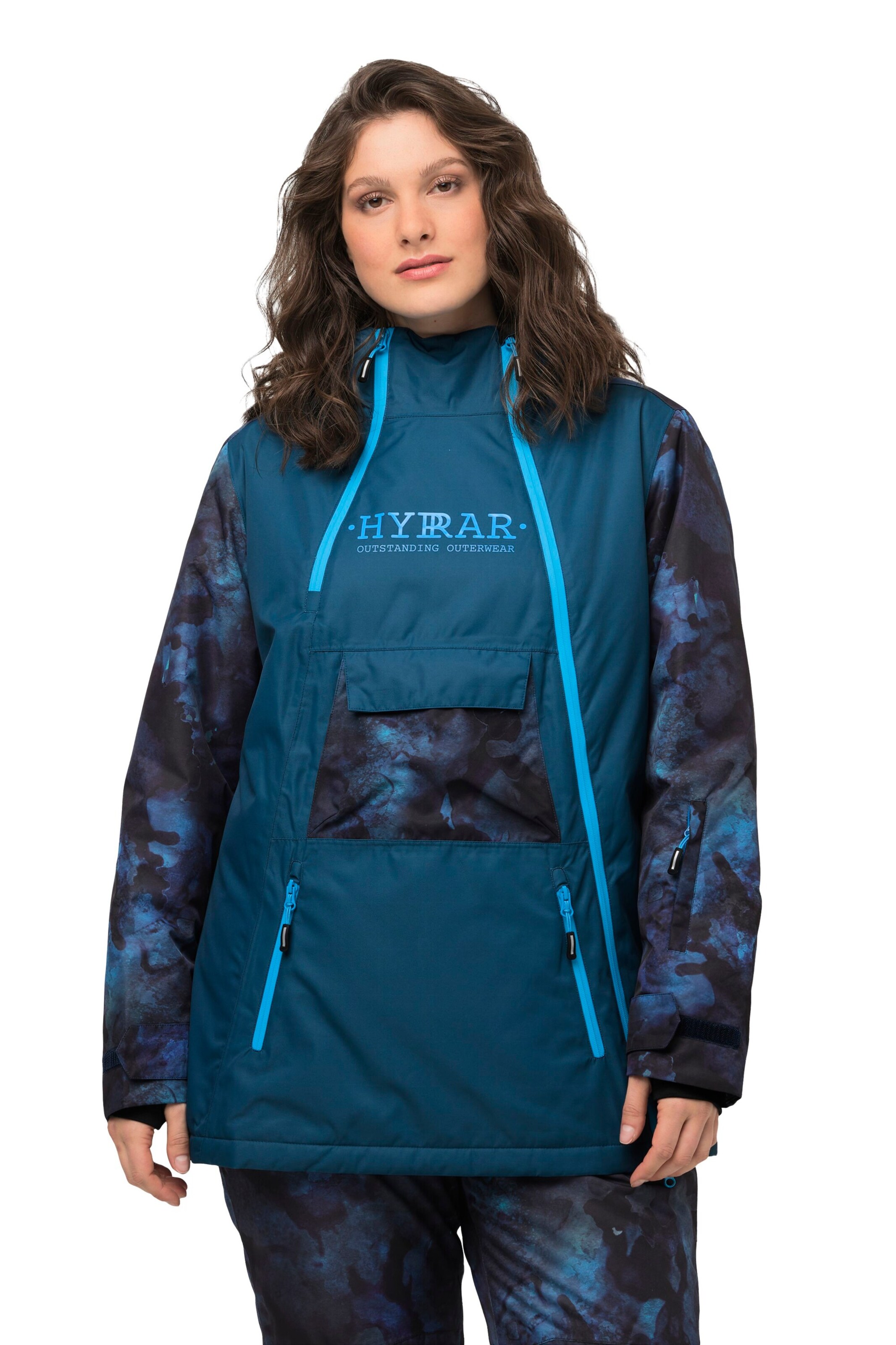 Ulla Popken Performance Jacket in Blue: front