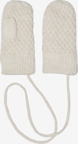 KIDS MINI GIRL Gloves 'Mille' in White: front