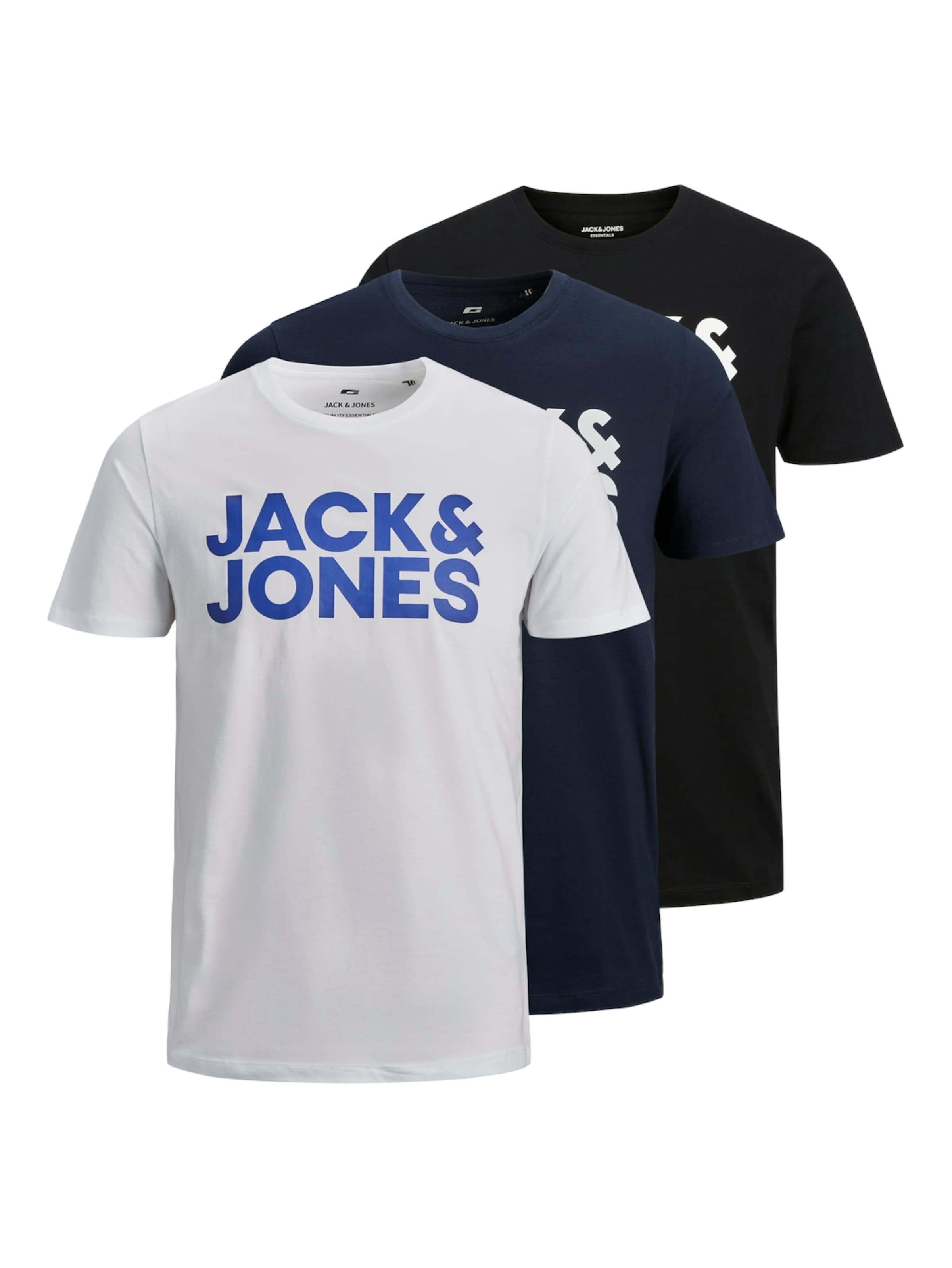JACK & JONES Tričko – modrá: přední strana