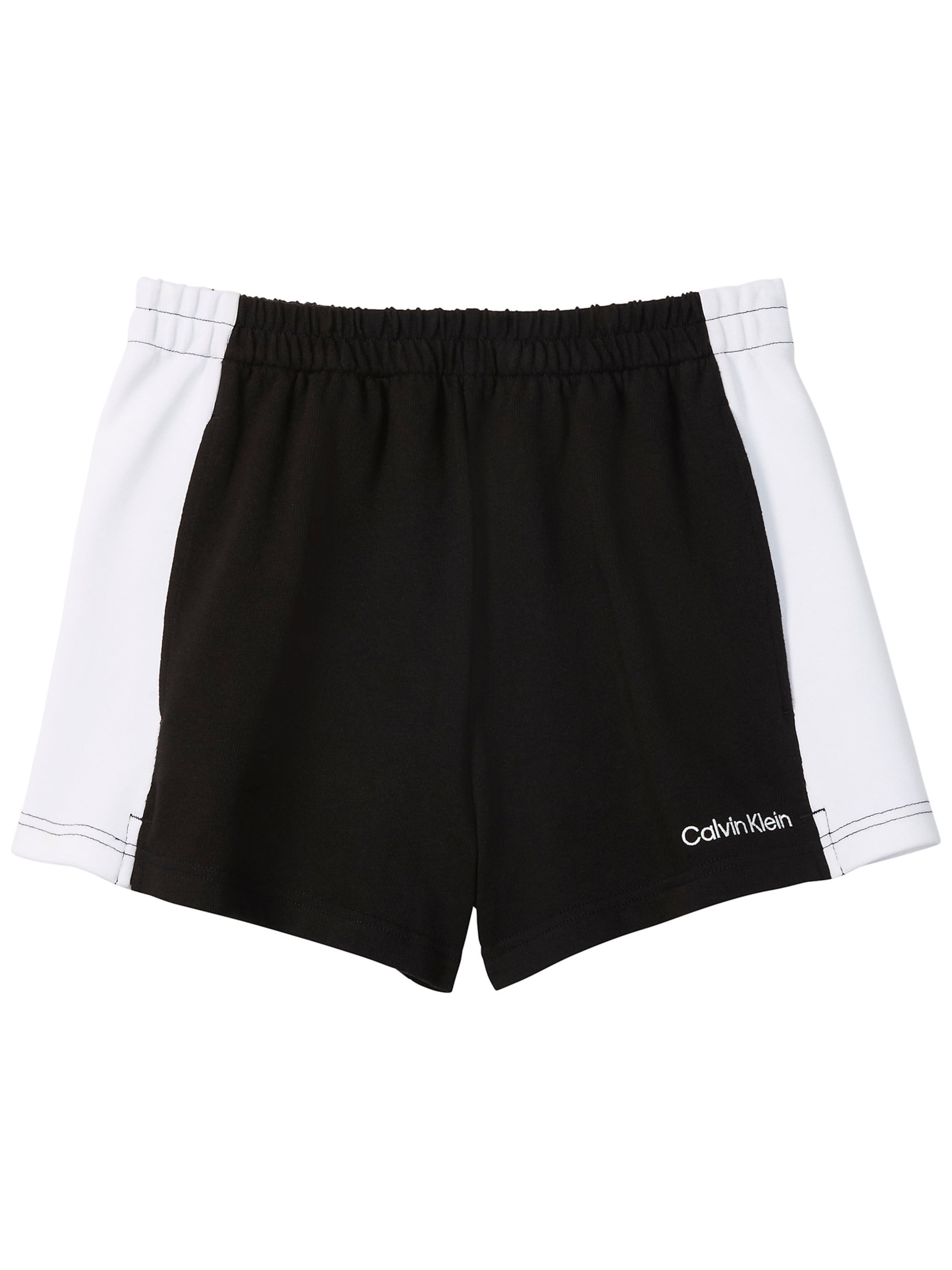 Shorts de bain Calvin Klein Swimwear en noir : devant
