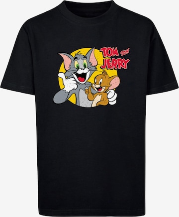 ABSOLUTE CULT Shirt 'Tom and Jerry - Thumbs up' in Black: front