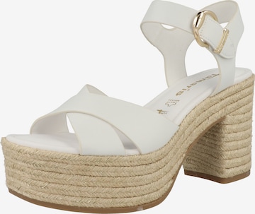 TAMARIS Sandals in White: front