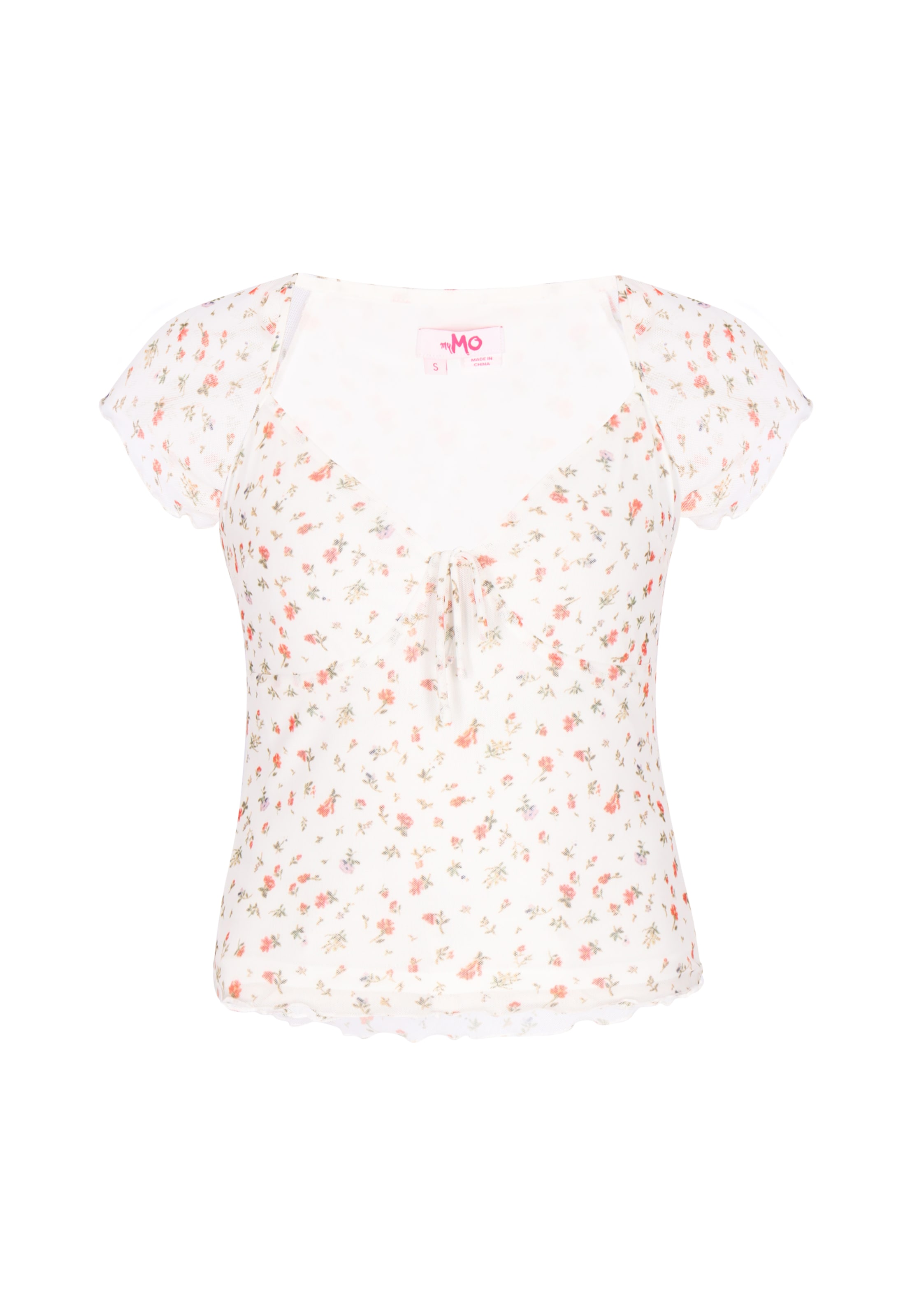 MYMO Bluse 'Young Fashion' in Weiß: Vorderseite