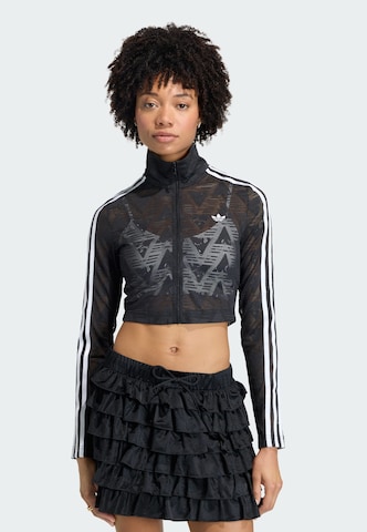 ADIDAS ORIGINALS Gebreid vest 'Firebird Classic' in Zwart: voorkant