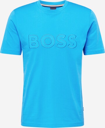 BOSS Tričko 'Tiburt' – modrá: přední strana