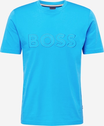 BOSS Black T-Shirt 'Tiburt' in Blau: predná strana