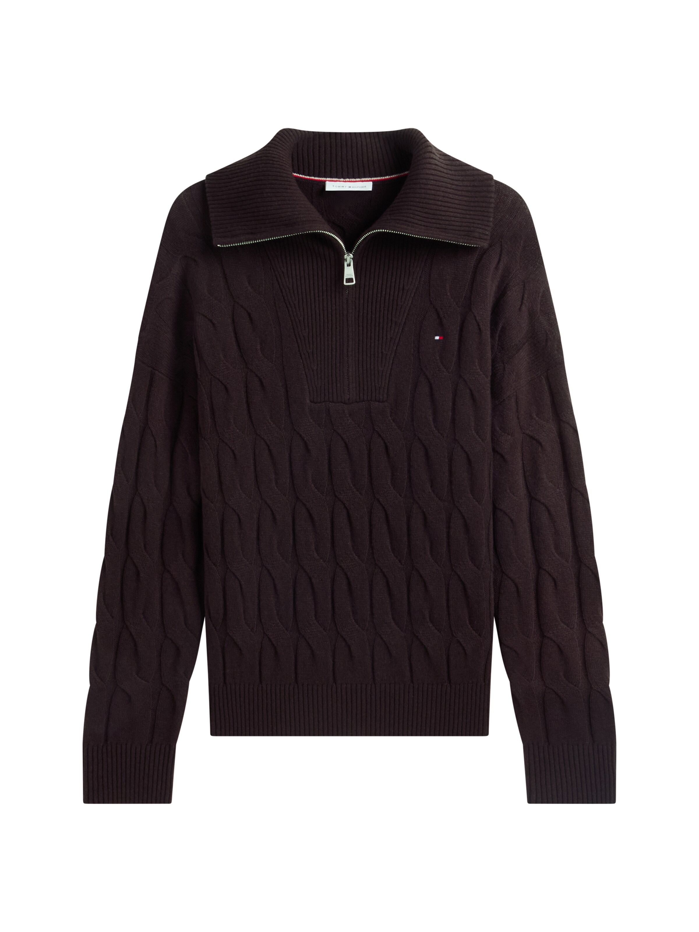 TOMMY HILFIGER Pullover in Braun: Vorderseite