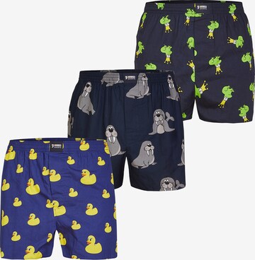 Boxers Happy Shorts en bleu : devant