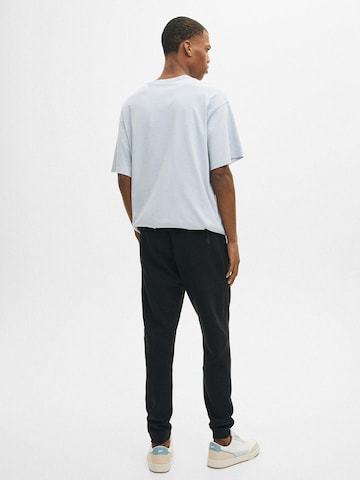 Pull&Bear Regular Trousers in Black